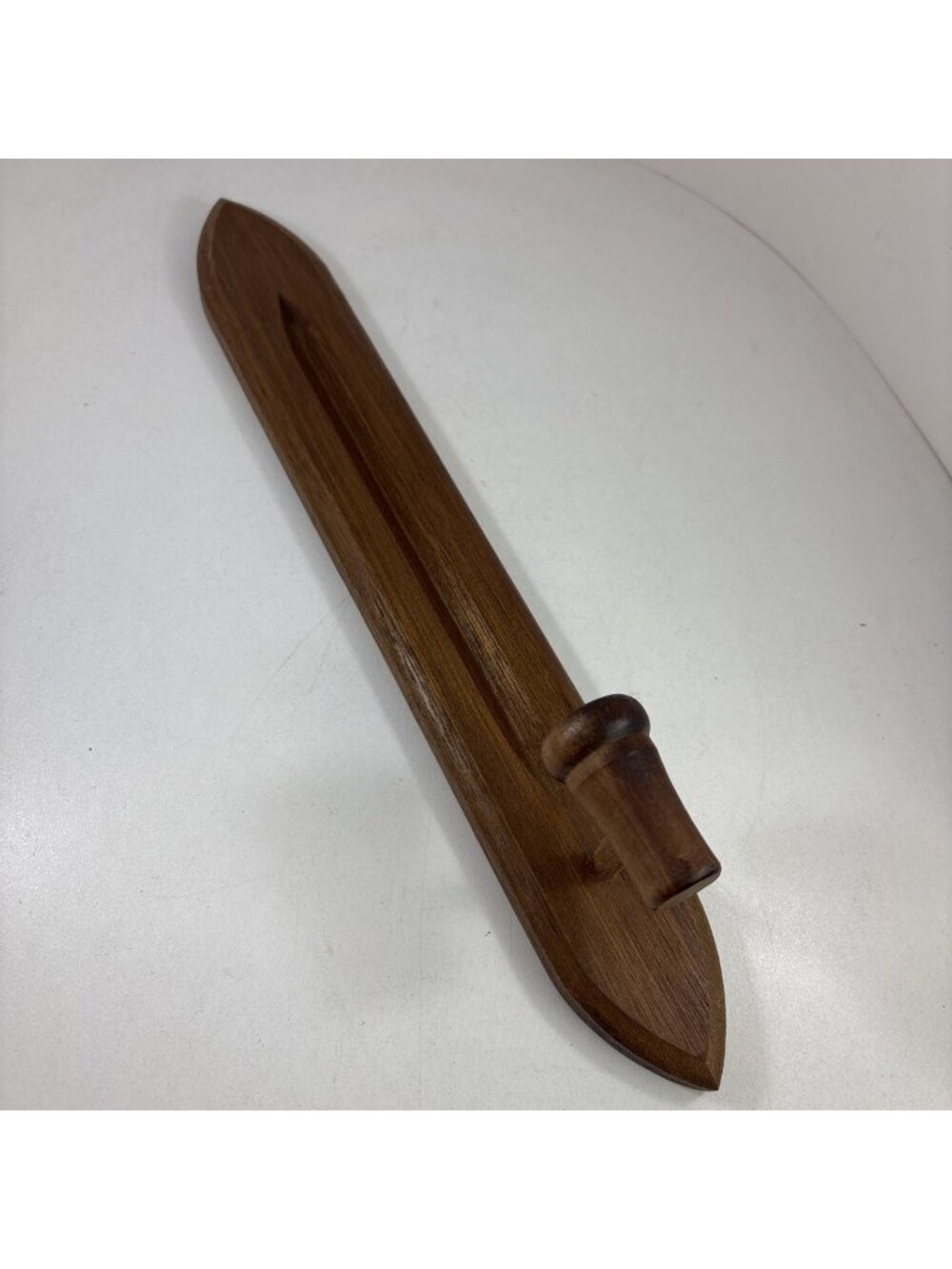 Vintage Long Wood Wall Sconce Candle Holders Homco Home Interiors 14.5”